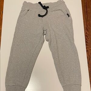 LEE Toddler Boy Size 5 Light Gray Jogger Pants With Pockets Drawstring Waist